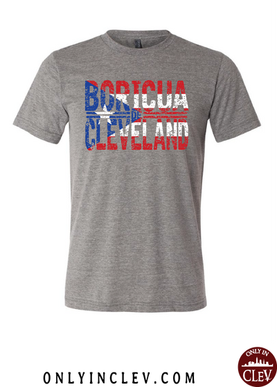 "Boricua Cleveland" Design on Gray - Only in Clev