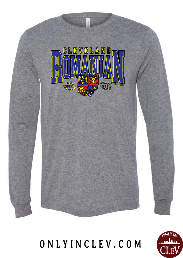 "Cleveland Romanian" Design on Gray - Only in Clev