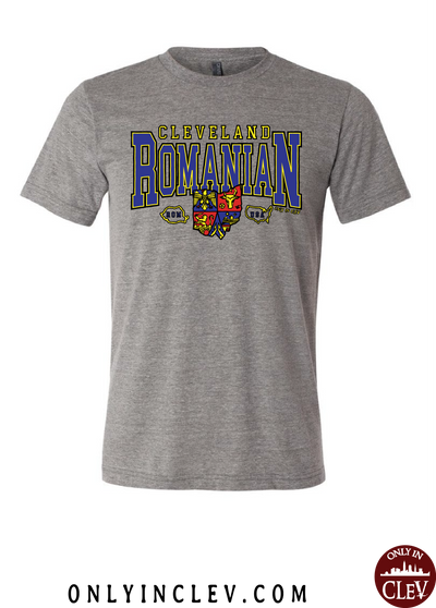 "Cleveland Romanian" Design on Gray - Only in Clev