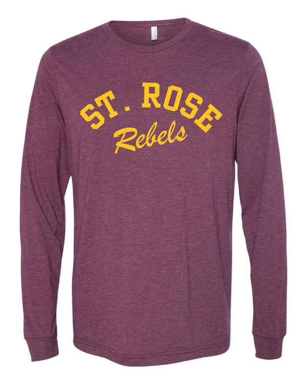 "St. Rose Rebels Design" on Maroon - Only in Clev