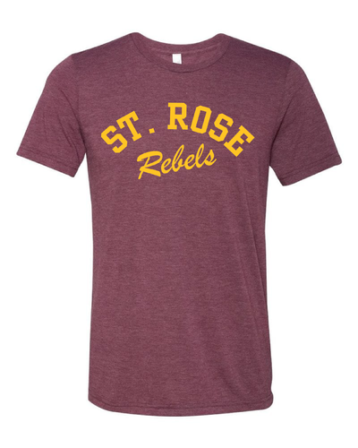 "St. Rose Rebels Design" on Maroon - Only in Clev