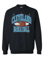"Cleveland Basketball Vintage 90's" Royal design on Black