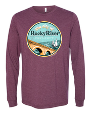 "Rocky River" Design on Maroon