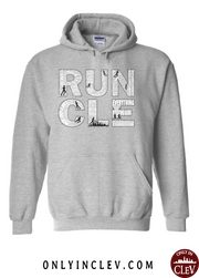 "RUN CLE" Women's on Gray - Only in Clev