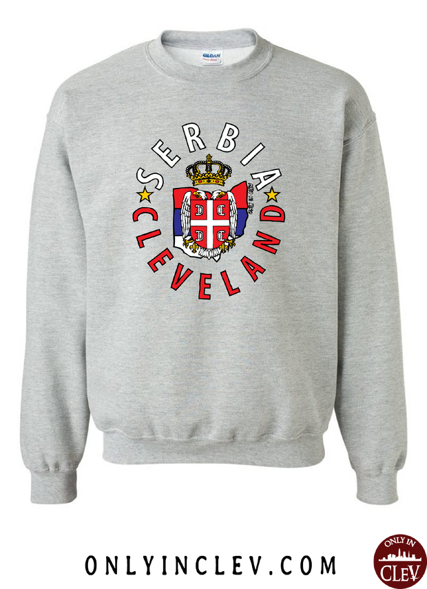 "Cleveland Serbian" Design on Gray - Only in Clev