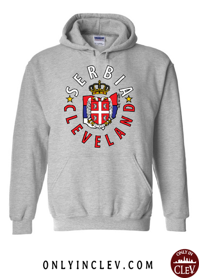 Cleveland Serbia-Nationality Tee Hoodie - Only in Clev