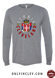 "Cleveland Serbian" Design on Gray - Only in Clev