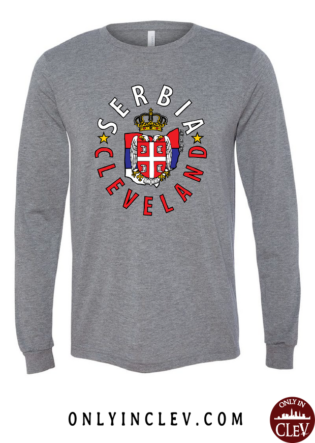 "Cleveland Serbian" Design on Gray - Only in Clev