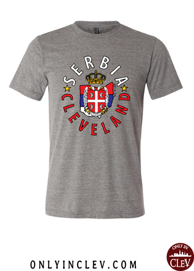 Cleveland Serbia-Nationality Tee T-Shirt - Only in Clev