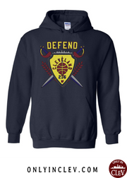 "Defend Cleveland"  Design on Navy - Only in Clev