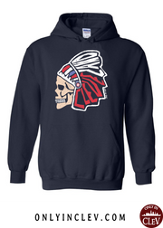 "Cleveland Skull Design" on Navy - Only in Clev