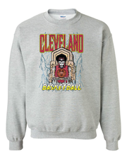 "Cleveland Basketball Skull" Design on Gray