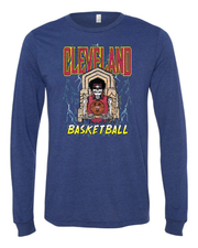 "Cleveland Basketball Skull" Design on Navy