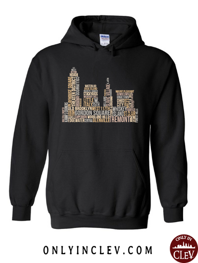 Cleveland Skyline Neighborhood  Hoodie - Only in Clev
