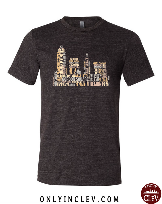 Cleveland Skyline Neighborhood  T-Shirt - Only in Clev