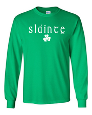 "Slainte Shamrock"" Irish Design on Irish Green