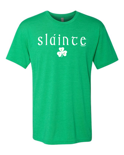 "Slainte Shamrock"" Irish Design on Irish Green
