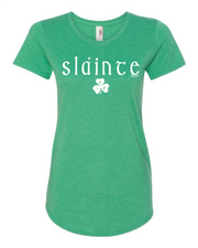 "Slainte Shamrock"" Irish Design on Irish Green
