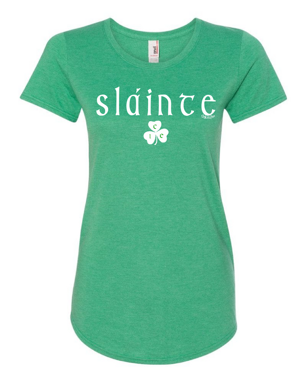 "Slainte Shamrock"" Irish Design on Irish Green