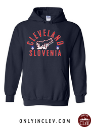 "Cleveland Slovenia" Design on Navy - Only in Clev