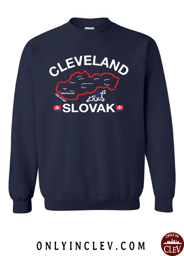 "Cleveland Slovak" Design on Navy - Only in Clev