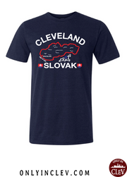 "Cleveland Slovak" Design on Navy - Only in Clev