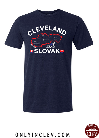 "Cleveland Slovak" Design on Navy - Only in Clev