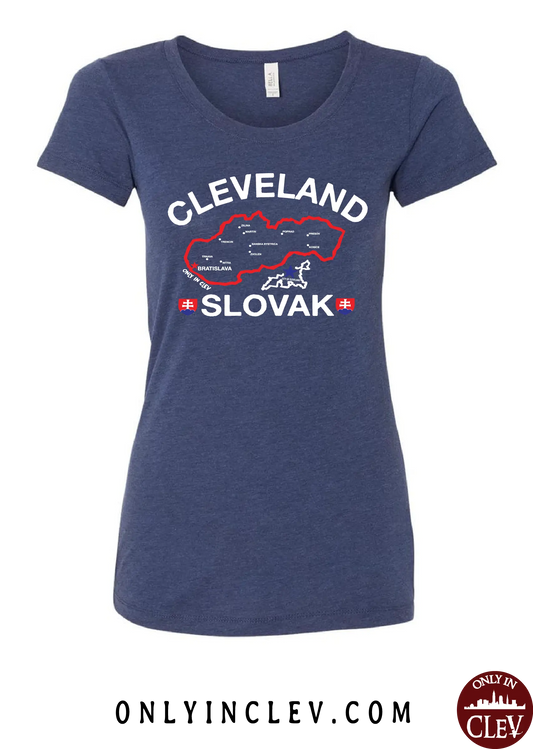 "Cleveland Slovak" Design on Navy - Only in Clev