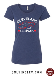 "Cleveland Slovak" Design on Navy - Only in Clev