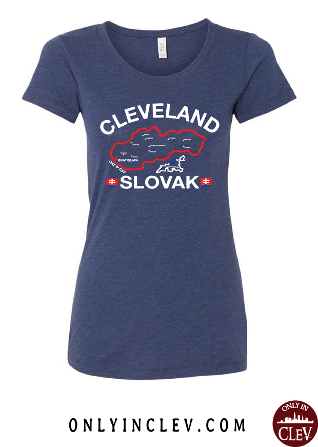 "Cleveland Slovak" Design on Navy - Only in Clev