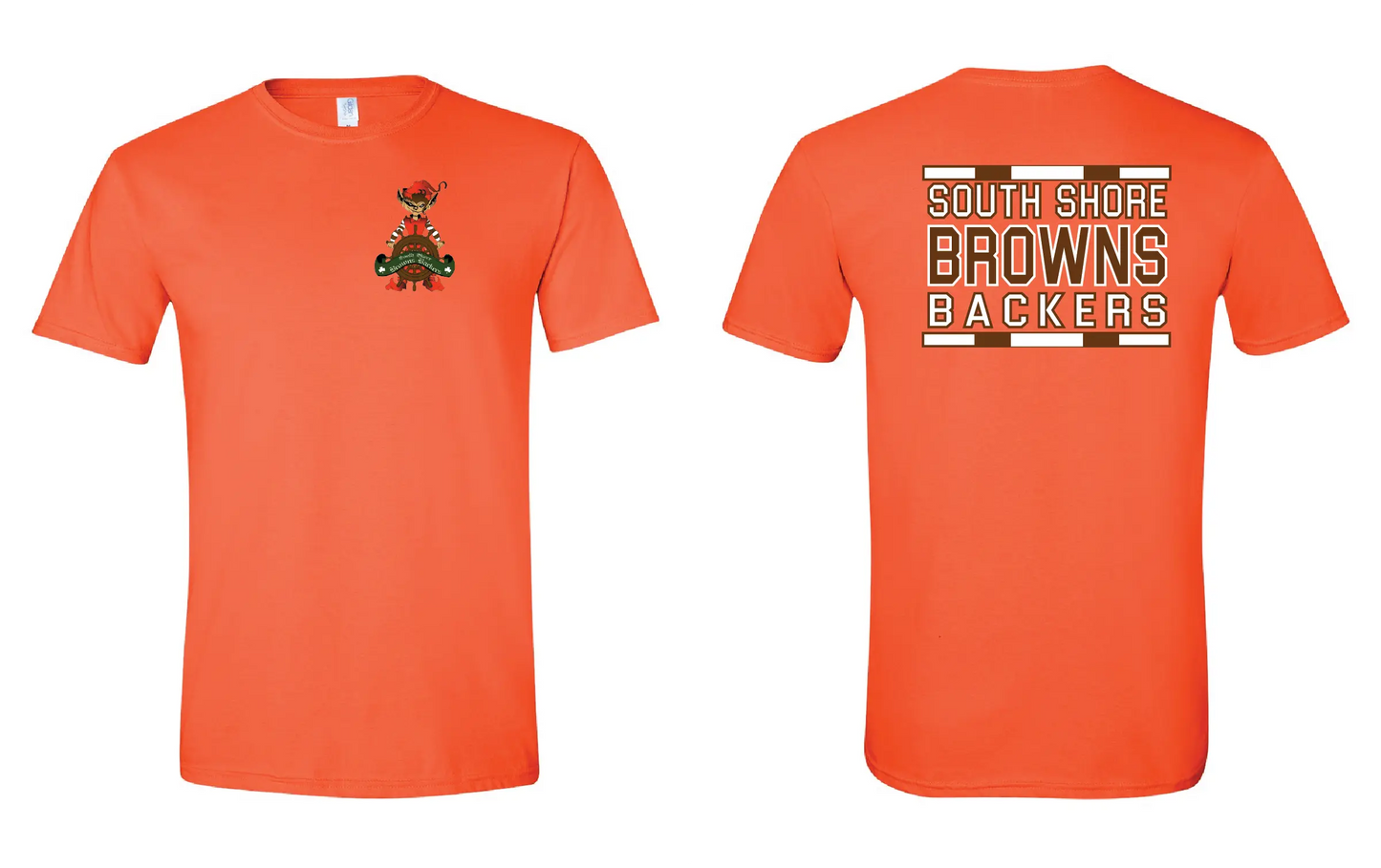 "South Shore Backers" Design on Orange - Only in Clev 3XL-Men-s-short-sleeve