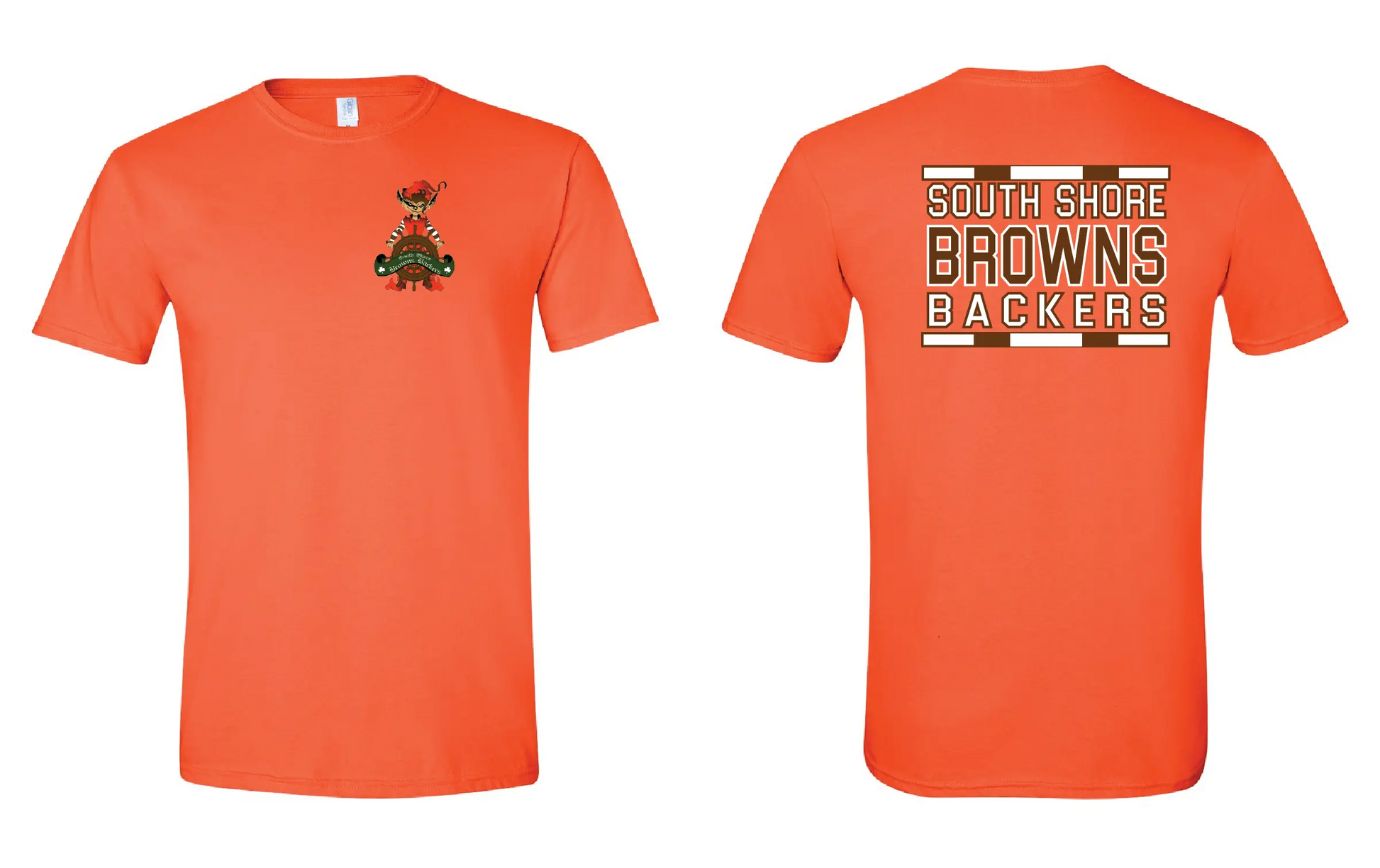 "South Shore Backers" Design on Orange - Only in Clev 3XL-Men-s-short-sleeve