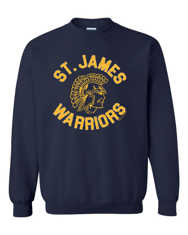 "St. James Warrior " Design on Navy - Only in Clev