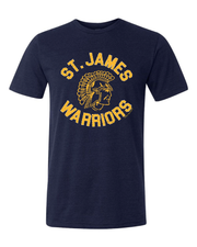 "St. James Warrior " Design on Navy - Only in Clev