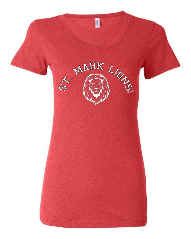 "St. Mark Lions" Design on Red - Only in Clev
