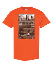 Ptacek Cleveland Football Stadiums Shirts on orange