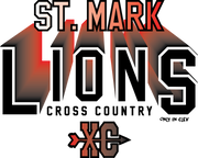 "St. Mark Lions Cross Country" Design on Gray