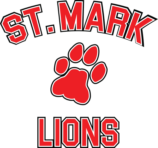 "St. Mark Lions Paw" Design on Gray - Only in Clev 