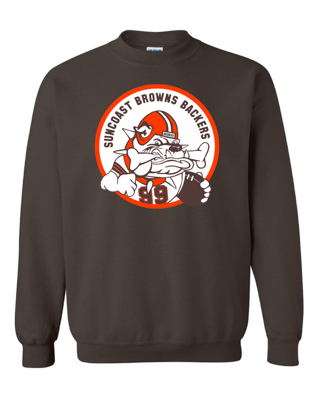 "Suncoast Browns Backers" Design on Brown