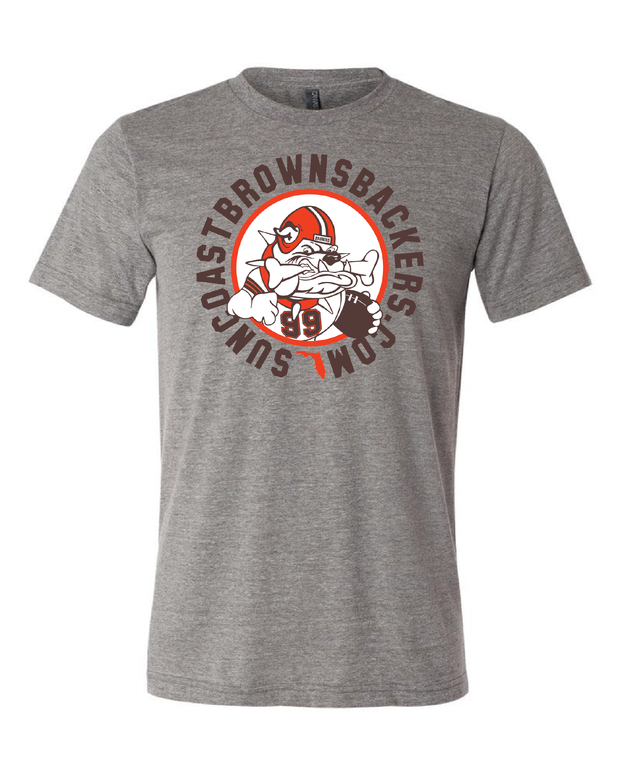 "Suncoast Browns Backers" Design on Gray