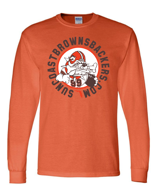 "Suncoast Browns Backers" Design on Orange