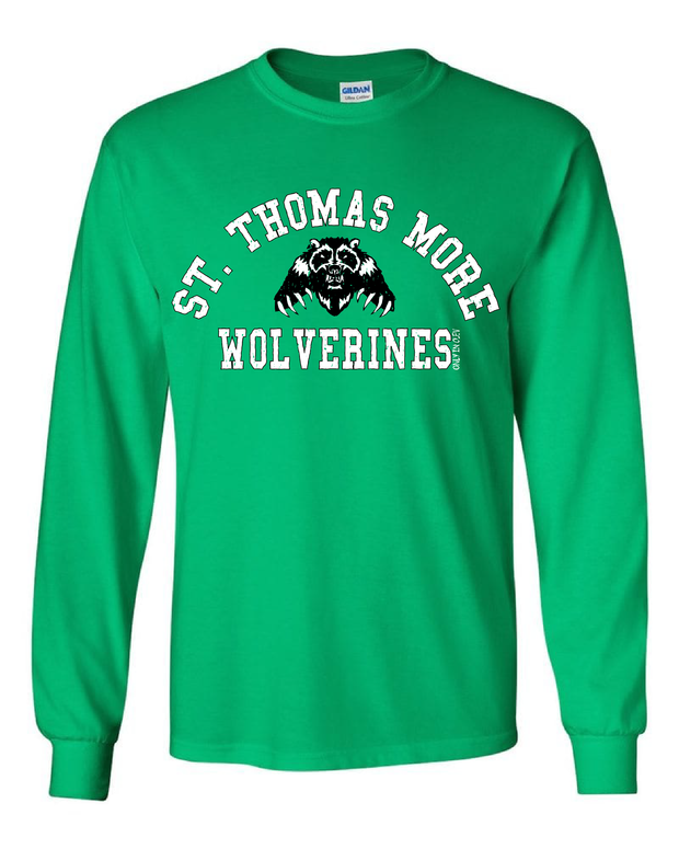 "St. Thomas More Wolverines" Design on Gray - Only in Clev