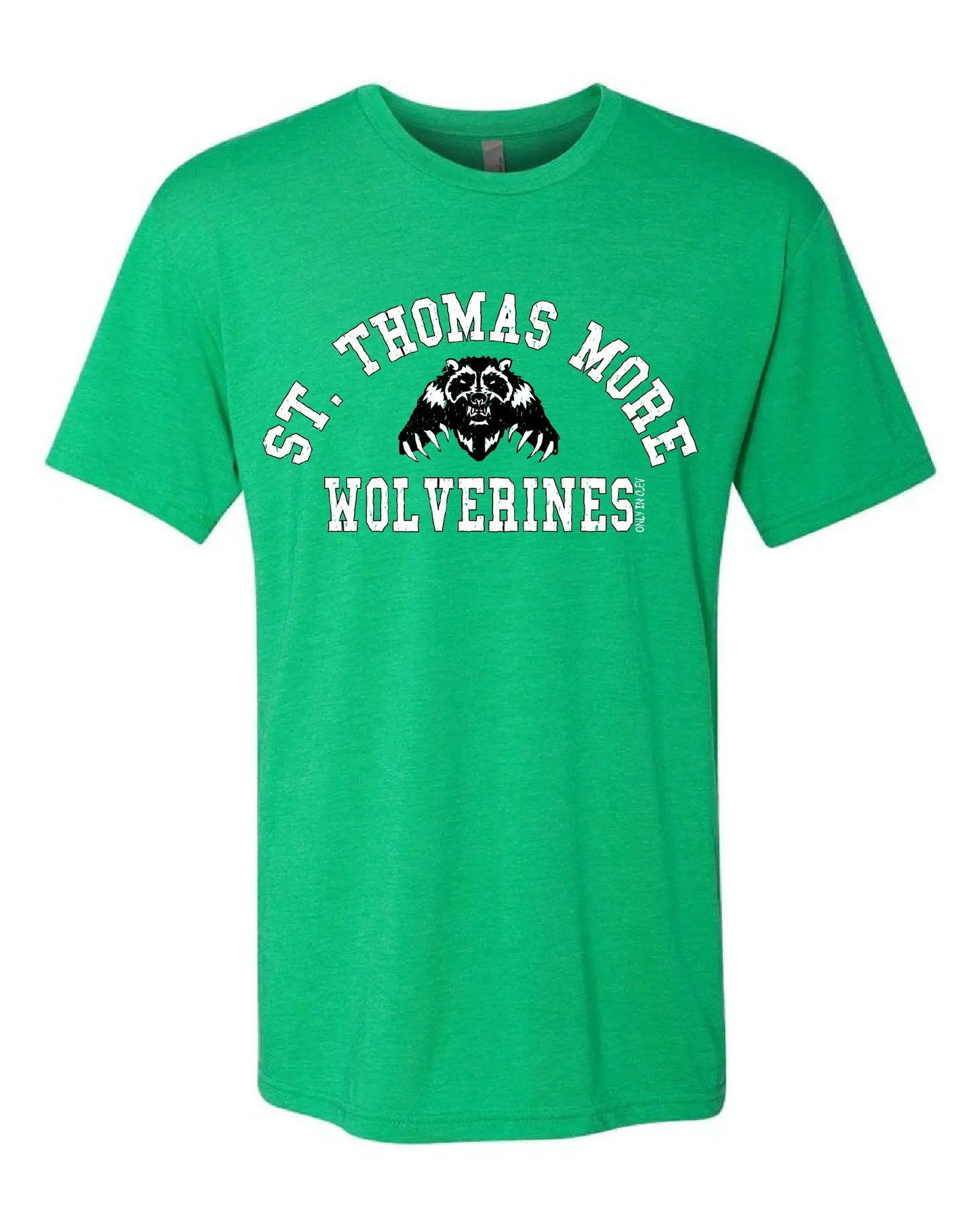 "St. Thomas More Wolverines" Design on Gray - Only in Clev