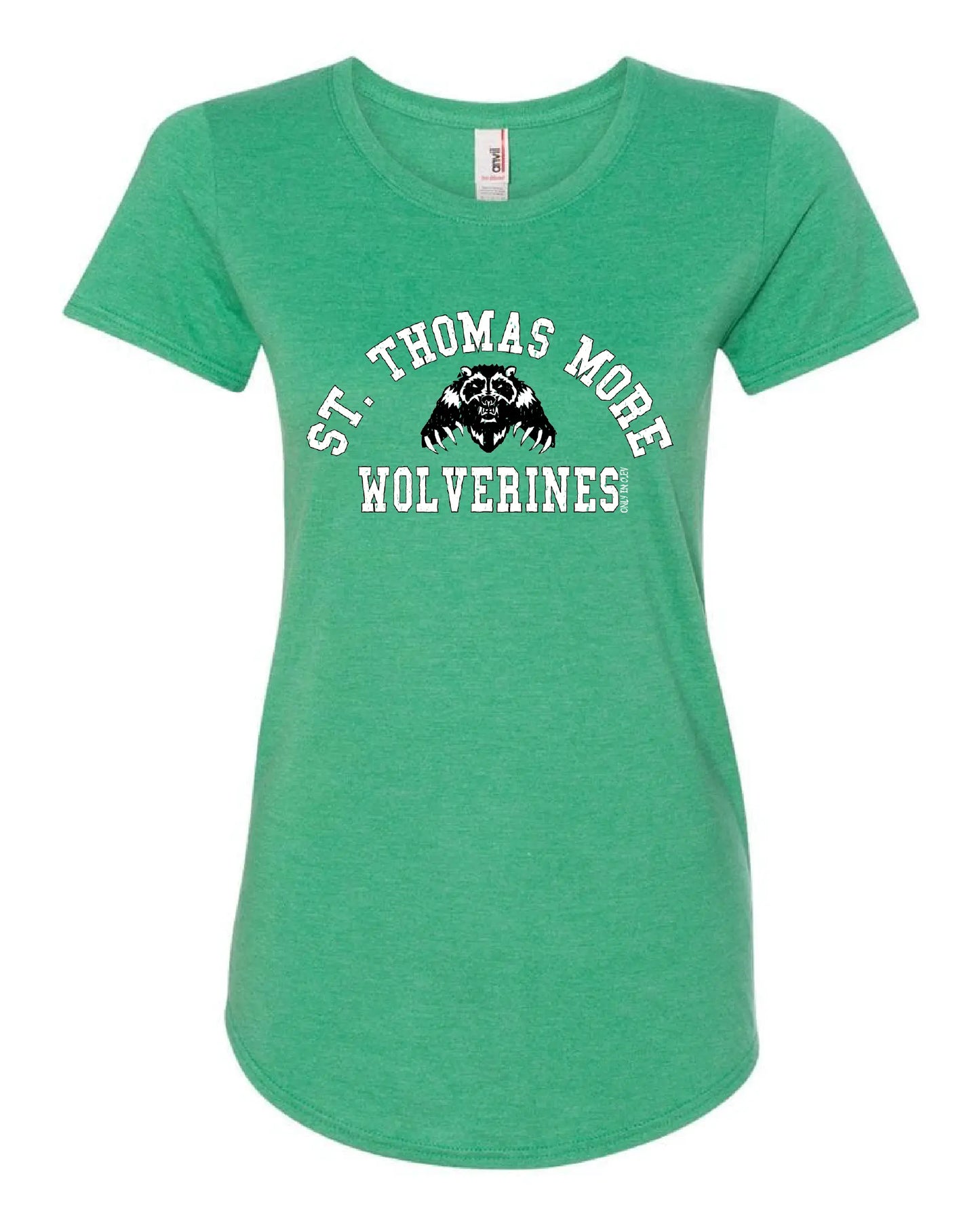 "St. Thomas More Wolverines" Design on Gray - Only in Clev