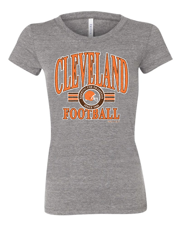 "Cleveland Football Tradition" Design on Gray
