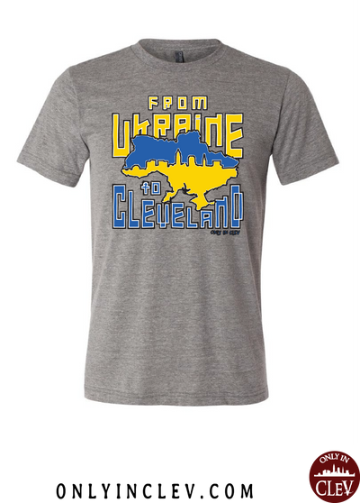 Ukraine to Cleveland Nationality Tee T-Shirt - Only in Clev