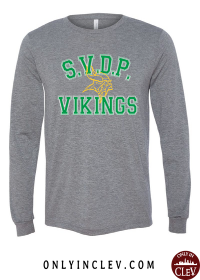 St. Vincent DePaul Vikings Long Sleeve T-Shirt - Only in Clev