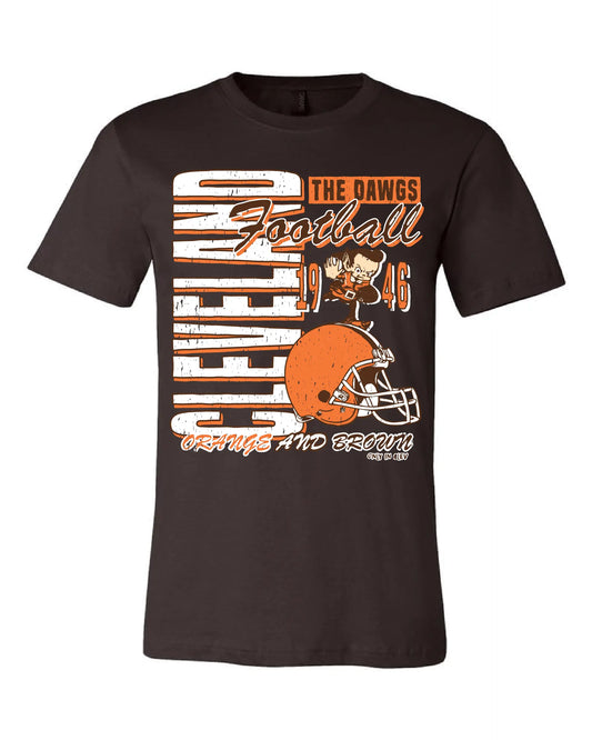 "Old School Vintage Design" on Brown - Only in Clev 3XL-Men-s-short-sleeve