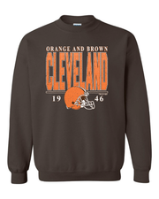 "Cleveland Vintage Football" on Brown
