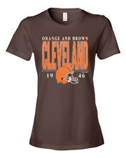 "Cleveland Vintage Football" on Brown